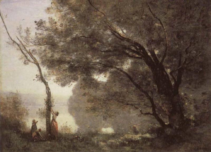 Corot Camille Memory of Mortefontaine Norge oil painting art
